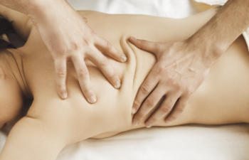 patient undergoing spinal manipulation