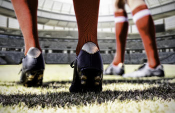 American Football Players on the pitch