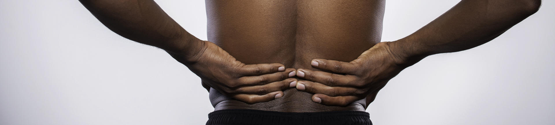 Afro-American man after hip pain treatment